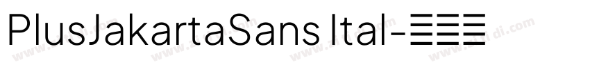 PlusJakartaSans Ital字体转换